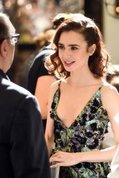 Lily Collins - Arriving at W