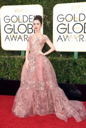 Lily Collins – Golden Globe Awards in Beverly Hills 01/08/ 2017