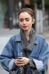 Lily Collins - Leaving the Dry Cleaners in Beverly Hills 1/5/ 2017 