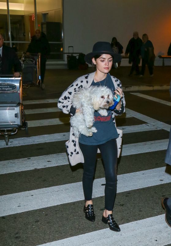 Lucy Hale at LAX in Los Angeles 1/1/ 2017