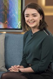Maisie Williams at This Morning in London 1/24/ 2017 