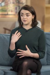 Maisie Williams at This Morning in London 1/24/ 2017 