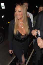 Mariah Carey - Leaving Her Hotel in London 01/15/ 2017