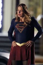 Melissa Benoist - On the Set of Supergirl in Vancouver 1/6/ 2017 