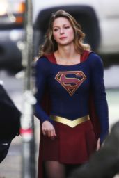 Melissa Benoist - Supergirl Set in Vancouver 1/5/ 2017 • CelebMafia