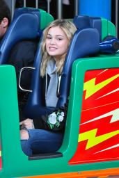 Olivia Holt - Rainy Day at The Happiest Place on Earth in LA 1/4/ 2017 