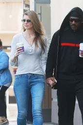Paige Butcher - Stopping to Get Some Coffee in Studio City, January 2017