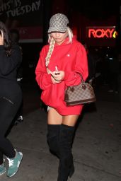 Pia Mia is Red Hot - Leaves the 6lack Show at The Roxy in West Hollywood 1/24/ 2017