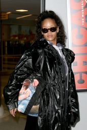 Rihanna Plays Coy With the Cameras - Arrives to JFK Airport from London 1/2/ 2017
