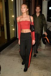Romee Strijd at Catch LA in West Hollywood 1/25/ 2017