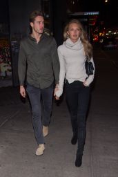 Romee Strijd With Her Boyfriend in New York, January 2017