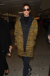Ruby Rose Travel Outfit - Heathrow Airport in London 1/10/ 2017