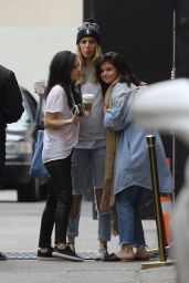 Selena Gomez - Shares a Hug With Friends Outside of Church in West Hollywood 1/16/ 2017