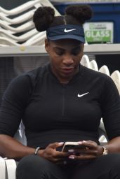 Serena Williams - Training Session at ASB Tennis Centre in Auckland, New Zealand 12/30/ 2016