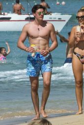 Tallia Storm Bikini Candids - With Boyfriend Strolling on The Shore in The Island Sun in Bridgetown 1/4/ 2017