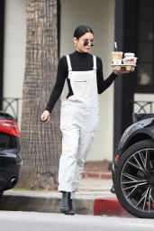 Vanessa Hudgens Cute Outfit - Geting Coffee in LA 1/3/ 2017 