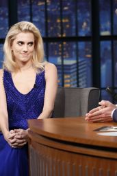 Allison Williams Appeared on Late Night With Seth Meyers 2/23/ 2017