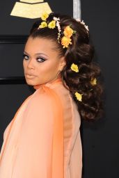 Andra Day on Red Carpet – GRAMMY Awards in Los Angeles 2/12/ 2017