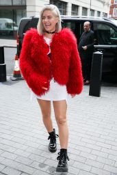 Anne-Marie Cute Outfit - Arriving at BBC Radio One Studios in London 2/16/ 2017