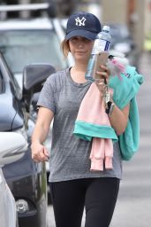 Ashley Tisdale in Spandex - at the Gym in Studio City 2/7/ 2017