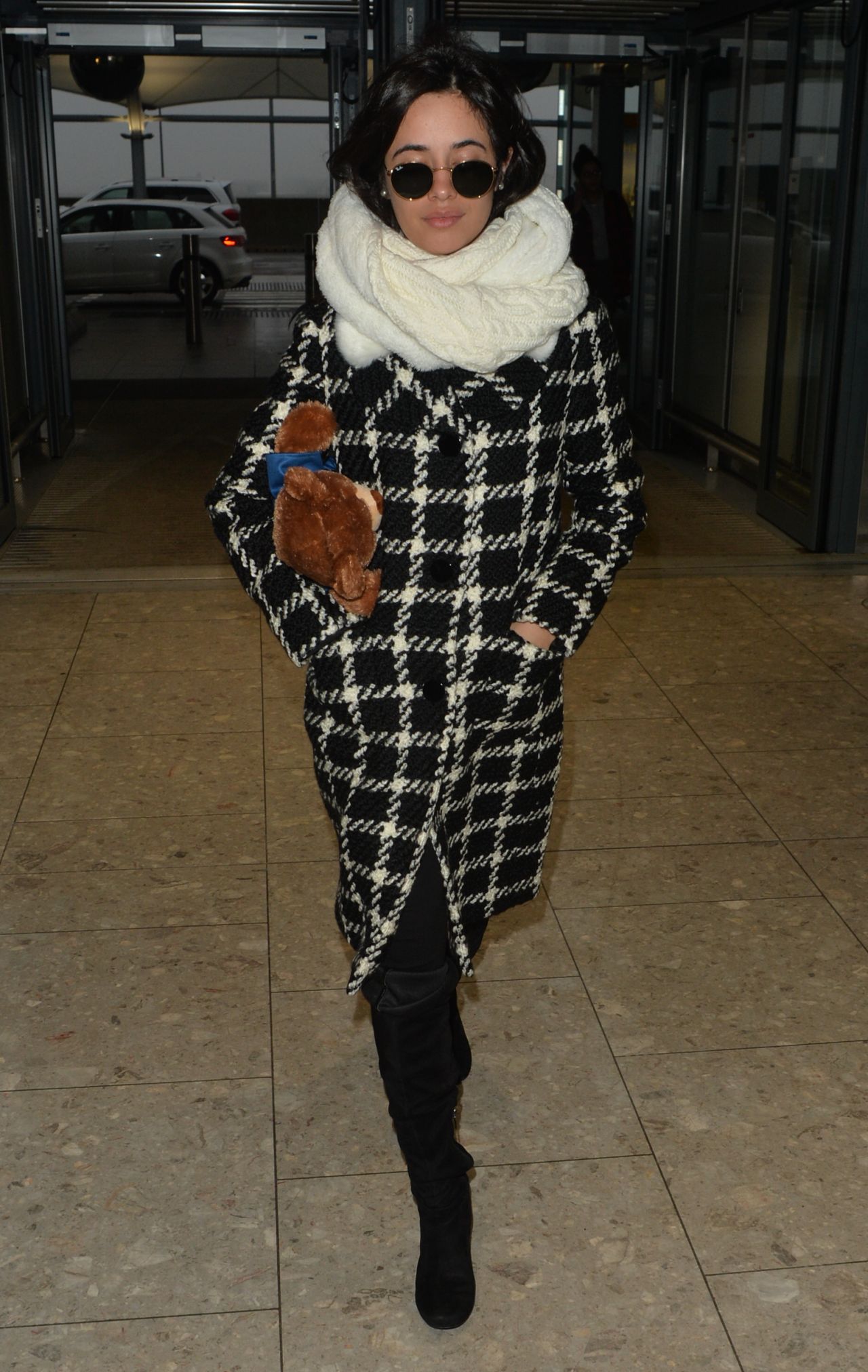 Camila Cabello - Arriving at London Heathrow Airport 2/1/ 2017 • CelebMafia