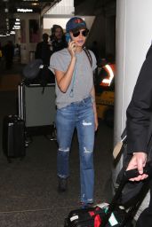 Cara Delevingne Street Style - LAX Airport in Los Angeles 2/27/ 2017