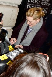 Cate Blanchett - Leaving Her Broadway Performence in NYC 2/2/ 2017