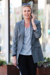 Charlize Theron Casual Style - Out in Beverly Hills 2/1/ 2017