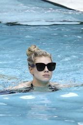 Charlotte McKinney - Relaxes Poolside in Miami, Florida 2/18/ 2017