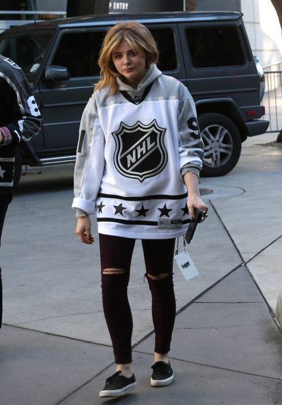 Chloe Moretz - Going to the NHL All Star Game in Los Angeles 1/29/ 2017 