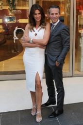 Cindy Crawford - Cuts a Ribbon at Omega Watches in Martin Place, Sydney 2/9/ 2017