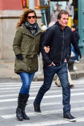 Cindy Crawford Street Style - Out in NYC 2/13/ 2017 