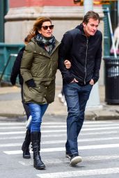 Cindy Crawford Street Style - Out in NYC 2/13/ 2017 