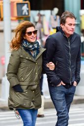 Cindy Crawford Street Style - Out in NYC 2/13/ 2017 