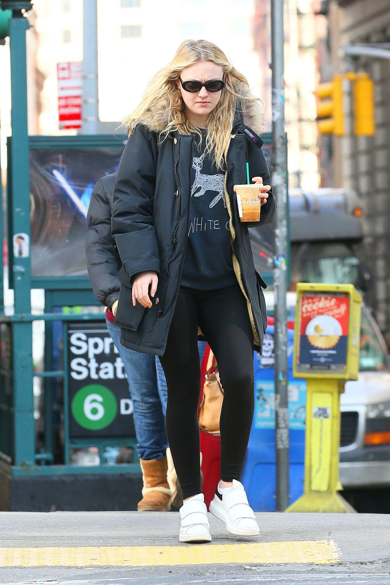 Dakota Fanning - Enjoying a Cold Beverage - Manhattan 2/21/ 2017 ...