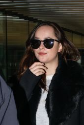 Dakota Johnson - Arriving at Heathrow Airport in London 02/10/ 2017