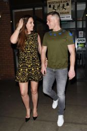 Danielle Lloyd - Wings Restaurant in Manchester 2/17/ 2017