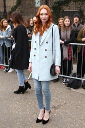 Eleanor Tomlinson - Topshop Unique Show at London Fashion Week 02/19/ 2017