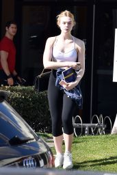 Elle Fanning at the Gym in Studio City 2/1/ 2017