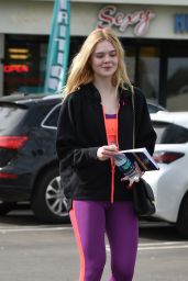 Elle Fanning - Heads to the Gym in Los Angeles 2/2/ 2017
