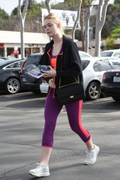 Elle Fanning - Heads to the Gym in Los Angeles 2/2/ 2017