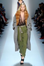 Elsa Hosk Walks Ermanno Scervino Show at Milan Fashion Week 2/25/ 2017