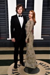 Emma Roberts and Evan Peters at Vanity Fair Oscar 2017 Party in Los Angeles