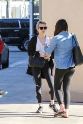 Emma Roberts and Lea Michele - Bouchon in Beverly Hills 1/31/ 2017 