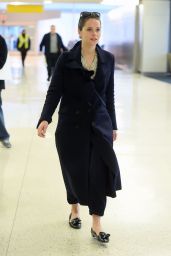 Felicity Jones and Charles Guard - Arrive at JFK Airport in NY 2/27/ 2017