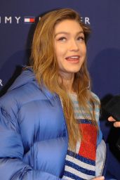 Gigi Hadid - Promotes Collection in Amsterdam 2/17/ 2017