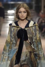 Gigi Hadid Supermodel Runway Walk at Milan Fashion Week - Alberta Ferretti Show 2/22/ 2017
