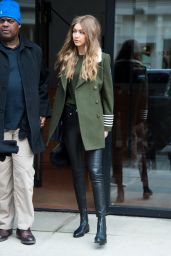 Gigi Hadid Urban Outfit - Leaving Her Apartment in New York City 02/05/ 2017