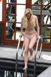 Heidi Montag in Bikini Enjoys a Pool Day at Her Hotel in London 2/6/ 2017