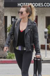 Hilary Duff in Spandex - Leaviyng a Gym in Los Angeles 2/21/ 2017 